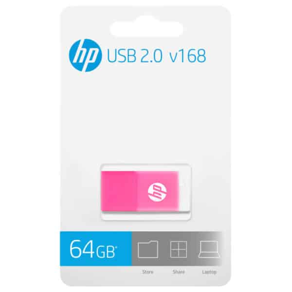 MEMORIA USB 2.3 HP 168BP 64GB ROSA