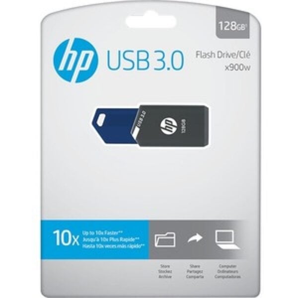 MEMORIA USB 3.0 HP X900W 128GB GRIS-AZUL