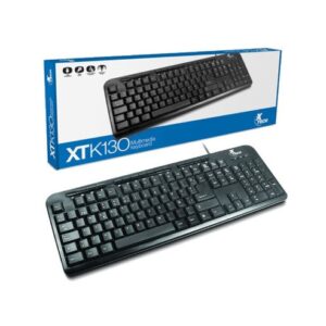 Teclado Xtech XTK-130 Windows MM cable Keyboard USB Negro Español