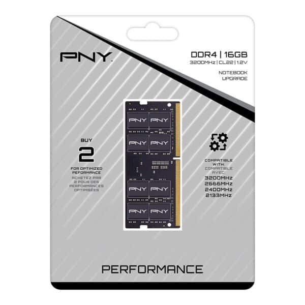 MEMORIA DDR4 PNY 16GB 3200MHZ SODIMM NOTEBOOK