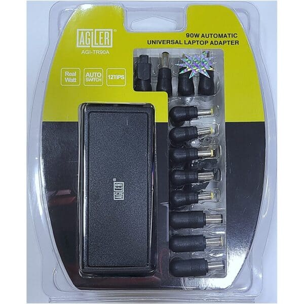 ADAPTADOR AGILER AC UNIVERSAL DE TENSIÓN AUTOMÁTICA DE 90W CON 12 PUNTAS - Imagen 2