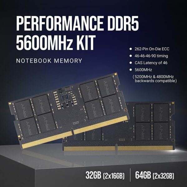 MEMORIA DDR5 PNY 32GB 5600MHZ SODIMM - Imagen 4