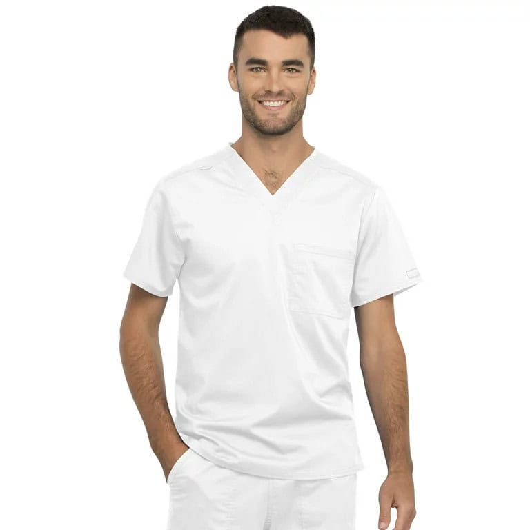 FILIPINA QUIRURGICO UNISEX CUELLO V CHEROKEE REVOLUTION BLANCO