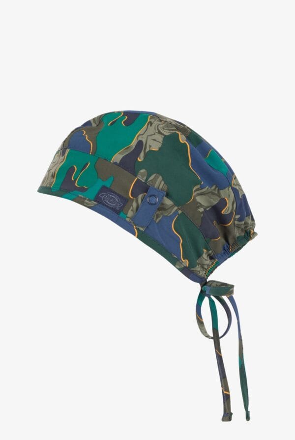 GORRO MEDICO UNISEX DICKIES MEDICAL ESTAMPADO VERDE Y AZUL - Imagen 2