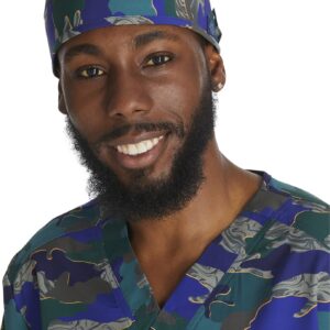 GORRO MEDICO UNISEX DICKIES MEDICAL ESTAMPADO VERDE Y AZUL