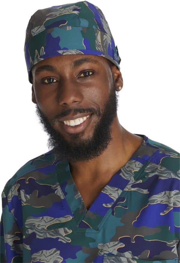 GORRO MEDICO UNISEX DICKIES MEDICAL ESTAMPADO VERDE Y AZUL