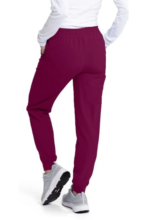 PANTALON QUIRURGICO MUJER CHEROKEE ALLURA VINO - Imagen 2