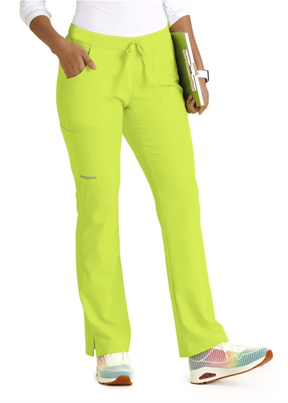 PANTALON SKECHER MUJER VERDE FLUORESCENTE