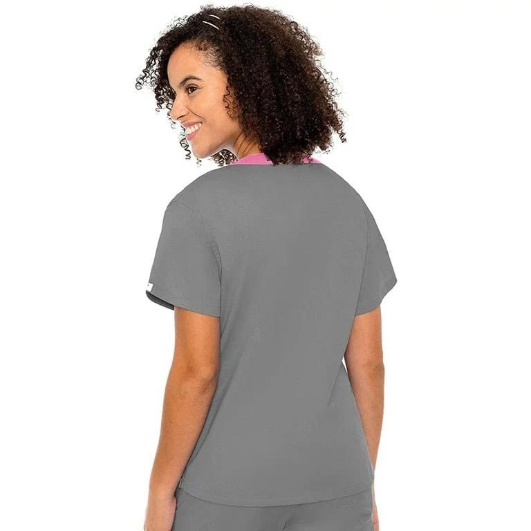 FILIPINA QUIRURGICA MUJER MEDCOUTURE TOUCH GRIS-ROSA - Imagen 3
