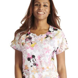 FILIPINA QUIRURGICA MUJER DISNEY BLANCA ESTAMPADA MINIE
