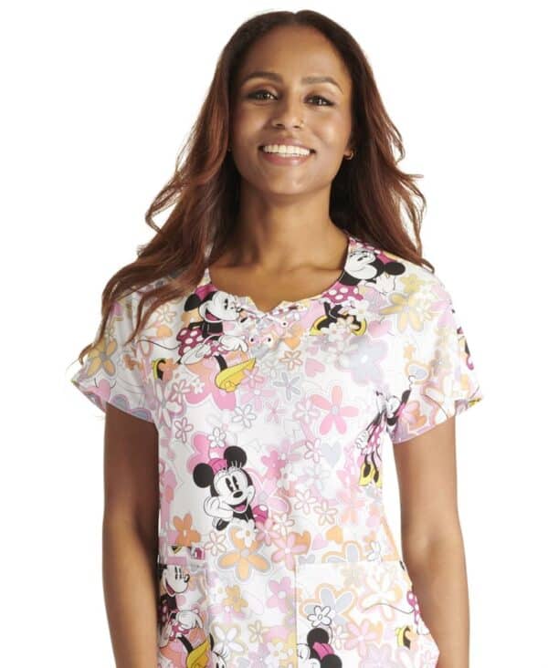 FILIPINA QUIRURGICA MUJER DISNEY BLANCA ESTAMPADA MINIE