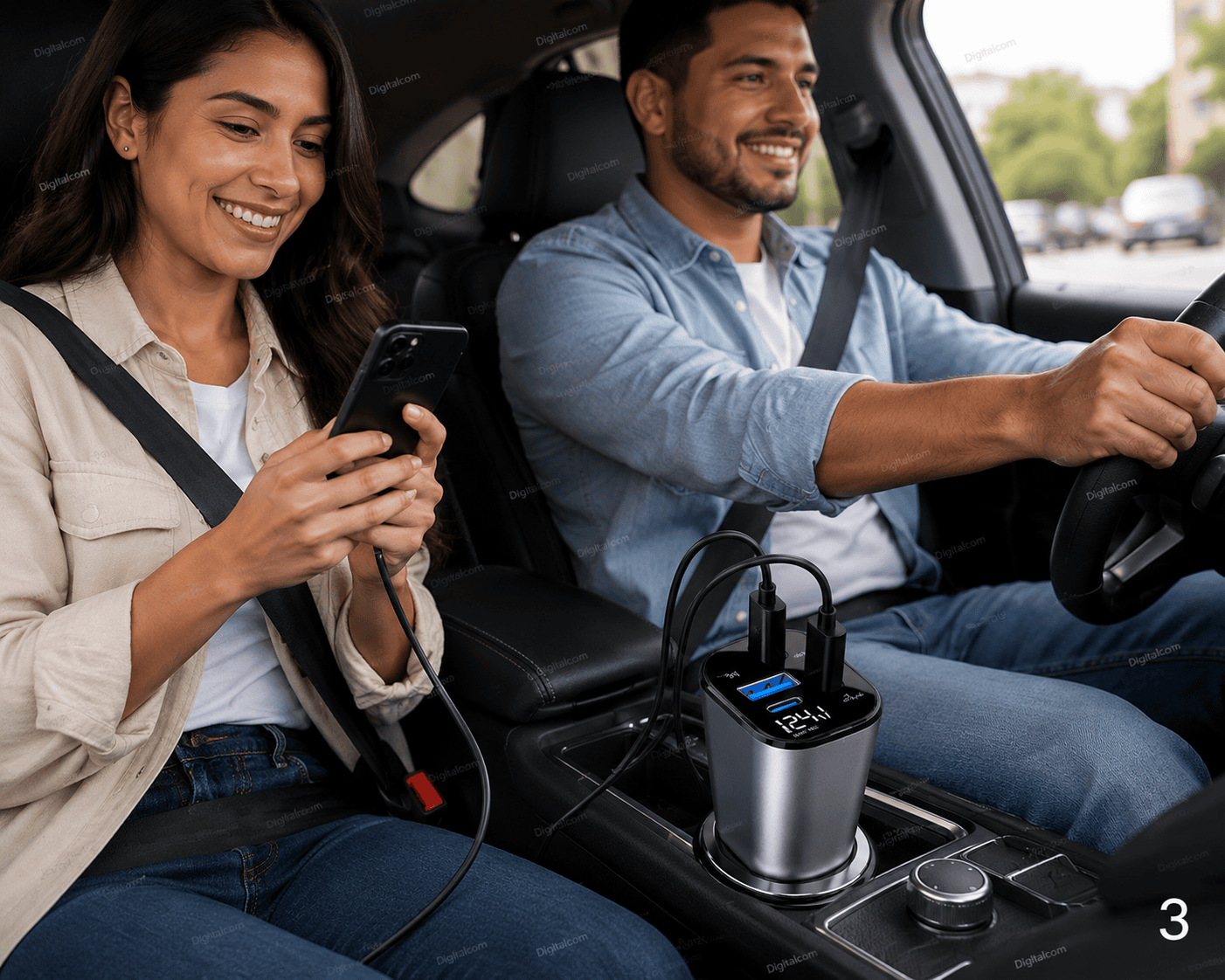 CARGADOR RAPIDO PARA AUTOMOVIL 4 EN 1